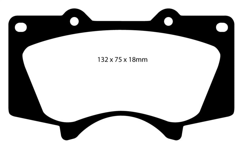Plaquettes de frein avant EBC 10+ Lexus GX460 4.6 Greenstuff