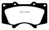 Plaquettes de frein avant EBC 10+ Lexus GX460 4.6 Greenstuff