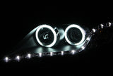 Phares de projecteur ANZO 2010-2011 Toyota Camry avec halo noir (CCFL)