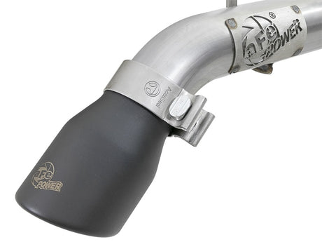 Système d'échappement arrière aFe MACH Force-Xp avec embout noir pour Jeep Wrangler 18-20 L4-2.0T / V6-3.6L