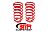 BMR 79-04 Ford Mustang (Ex. 99-04 Mustang Cobras w/ IRS) 1in Drop Rear Lowering Springs - Red BMR Suspension