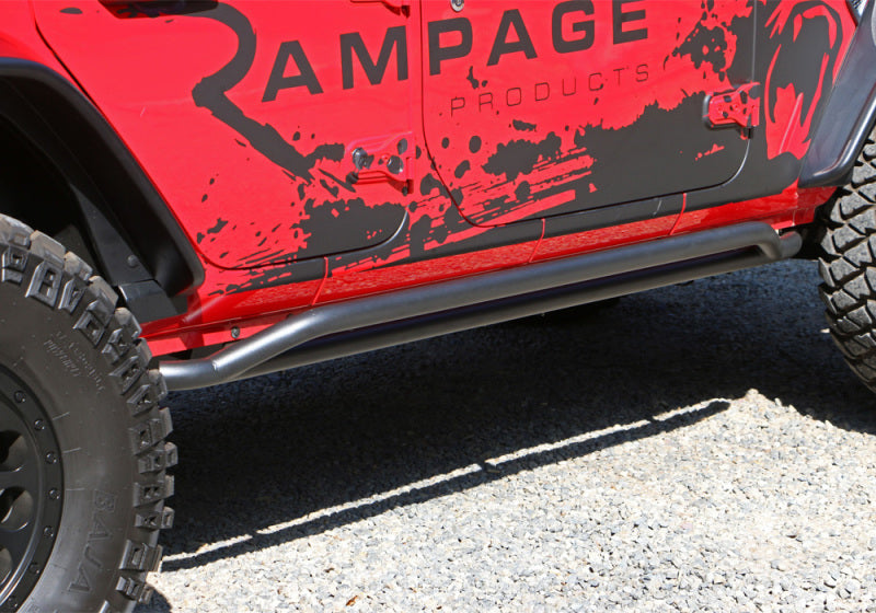 Rampage 2018-2019 Jeep Wrangler(JL) Unlimited Sport S 4-Door Rail Slide Step - Black