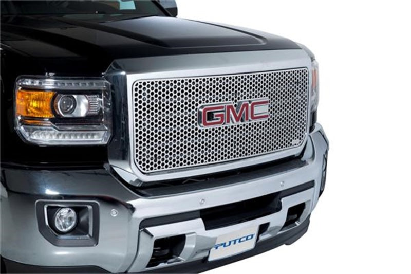 Grilles en acier inoxydable perforées Putco 15-19 GMC Sierra HD (ne convient pas aux modèles tout-terrain)