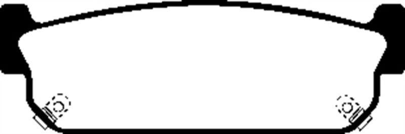 Plaquettes de frein arrière Redstuff EBC 93-97 Infiniti J30 3.0