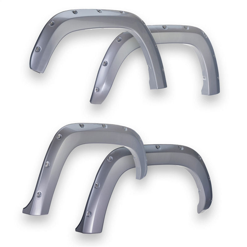 EGR 16+ Toyota Tacoma w/Mudflap Bolt-On Look Color Match Fender Flares - Set - Silver Sky