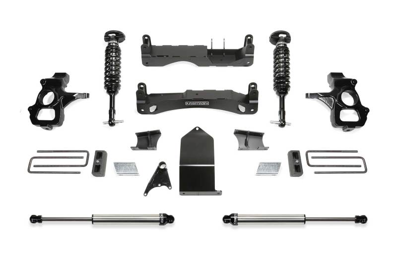 Fabtech 14-18 GM C/K1500 P/U avec système de perforation UCA 4 po en acier forgé oE avec Dl 2,5 et 2,25