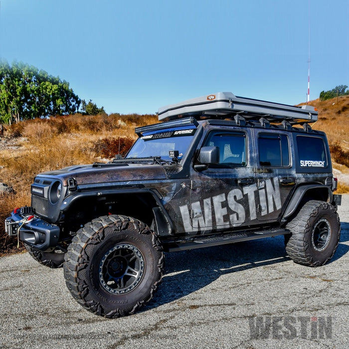 Marchepieds Westin 18-22 Jeep Wrangler JLU 4 portes R5 Nerf - Tex. Blk