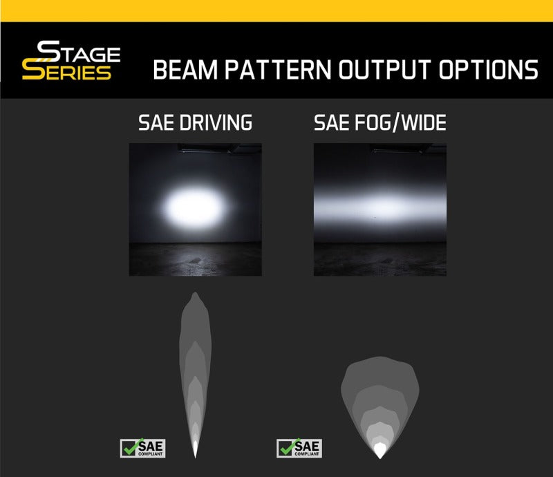 Kit de barre lumineuse LED SAE/DOT Diode Dynamics 14-21 Toyota 4Runner Stage Series - Conduite SAE/DOT blanche