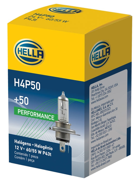 Hella Bulb H4 12V 60/55W P43t T4.625 +50