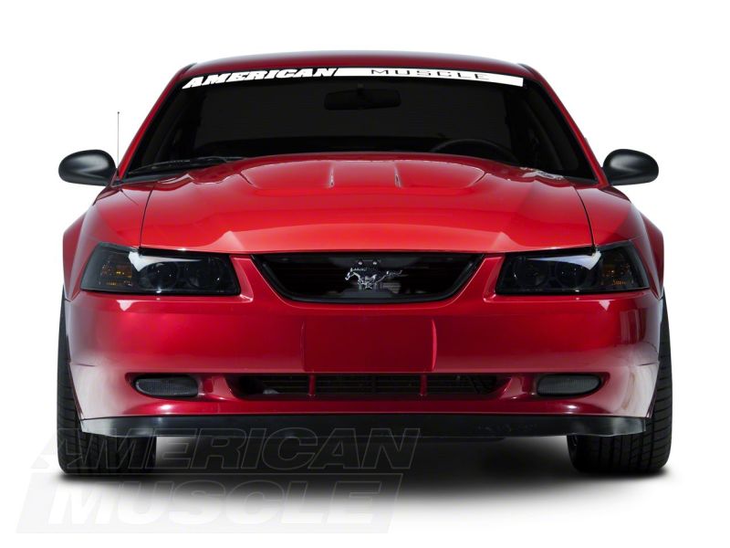 Phares de projecteur Raxiom 99-04 Ford Mustang Axial Series - Boîtier noir (lentille fumée)