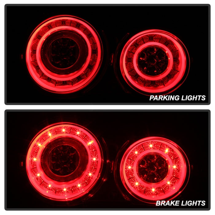 Feux arrière à LED Spyder 09-15 Nissan GTR Rouge Transparent ALT-YD-NGTR09-LED-RC