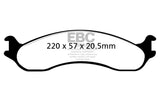 Plaquettes de frein avant EBC 98-03 Dodge B250 B2500 Cargo 2500 Van 3/4 tonne Ultimax2