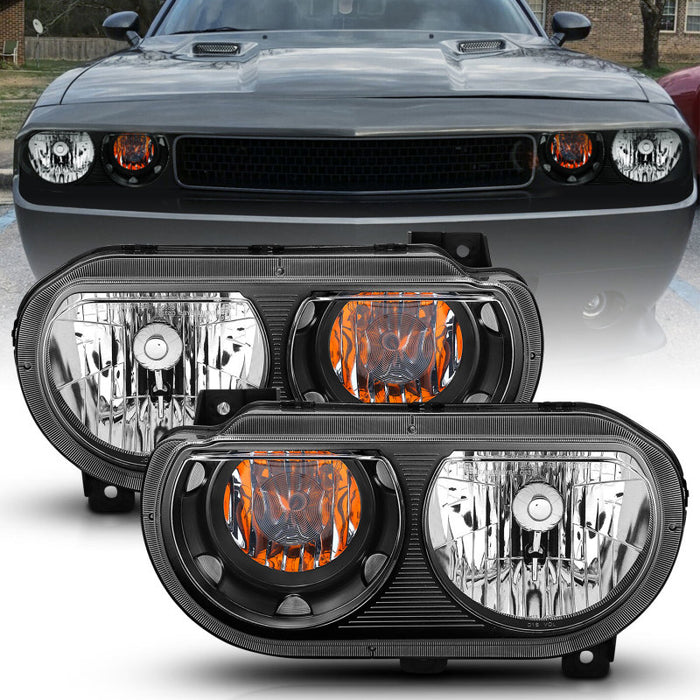 Phares ANZO 2008-2014 Dodge Challenger Crystal Noir