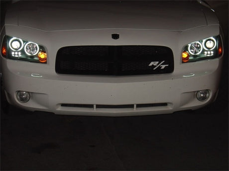 Phares de projecteur Spyder Dodge Charger 06-10 Modèle halogène CCFL Halo LED Blk PRO-YD-DCH05-CCFL-BK