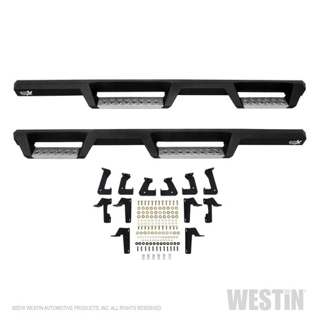 Marchepieds Westin 07-18 Jeep Wrangler JKU 4 portes HDX en acier inoxydable - Tex. Blk