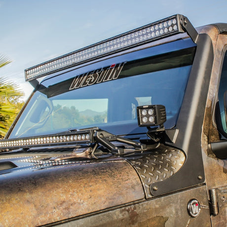 Support d'éclairage LED pour pilier Jeep Wrangler 18-19 Westin - Noir