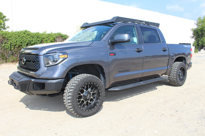 Barres de toit à profil bas Go Rhino 19-21 pour Toyota Tundra CrewMax Ceros - Tex. Blk