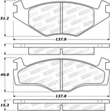 StopTech 85-93 Volkswagen Cabriolet Street Performance Plaquettes de frein avant