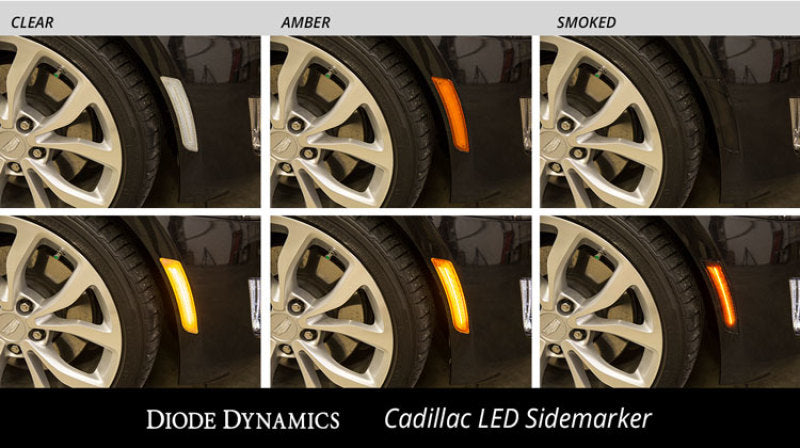 Diode Dynamics 14-19 Cadillac ATS Feux de position latéraux à LED Cadillac ATS (paire) Fumés