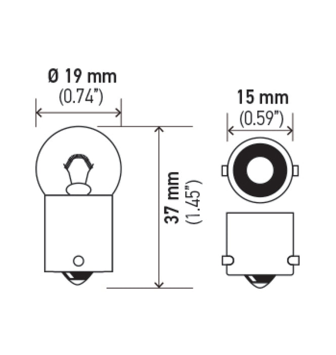 Hella Bulb 5007 12V 5W BA15s B6