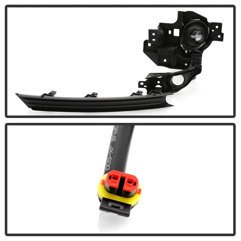 Feu antibrouillard à LED de style OEM Spyder 17-18 avec interrupteur pour Mazda CX-5 - Transparent (FL-MCX52017-LED-C)