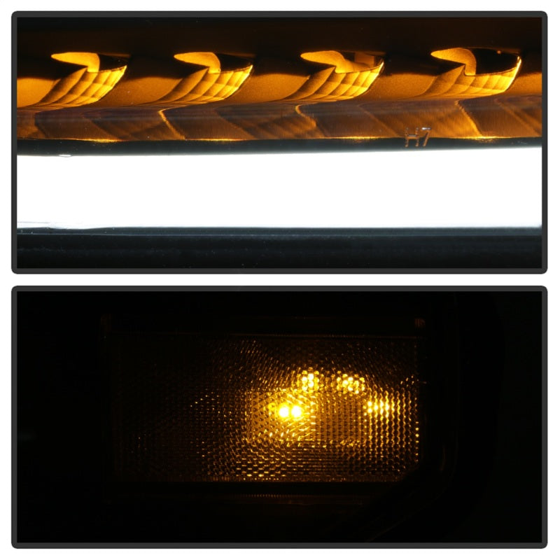 Phares de projecteur à barre lumineuse à DEL DRL xTune 14-17 pour Toyota Tundra - Noir (PRO-JH-TTU14-LB-BK)