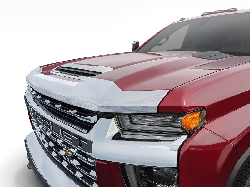 Protecteur de capot à profil bas AVS 2020 Chevrolet Silverado 2500 Aeroskin - Chrome