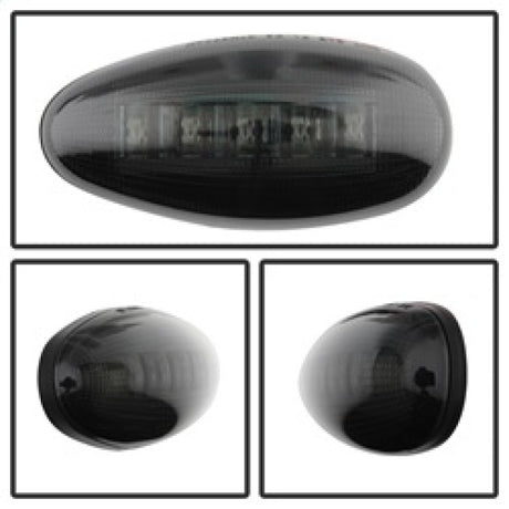xTune Chevy Silverado 99-13 Dually 2 Red LED Amber LED Side Fender Lights Smoke ACC-LED-GMD99-SL-SM