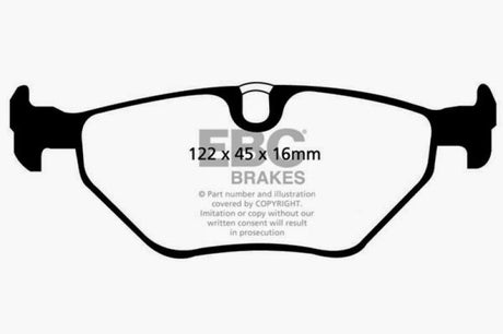 Plaquettes de frein arrière Greenstuff EBC 01-03 pour BMW 525i 2.5 (E39)