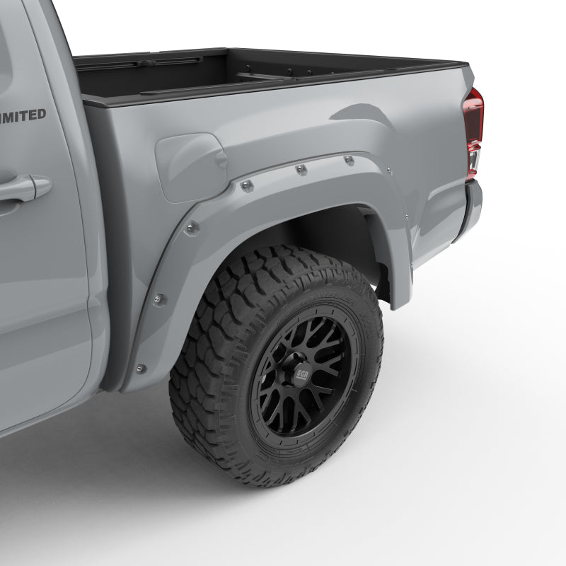 EGR 16+ Toyota Tacoma w/Mudflap Bolt-On Look Color Match Fender Flares - Set - MagneticGray