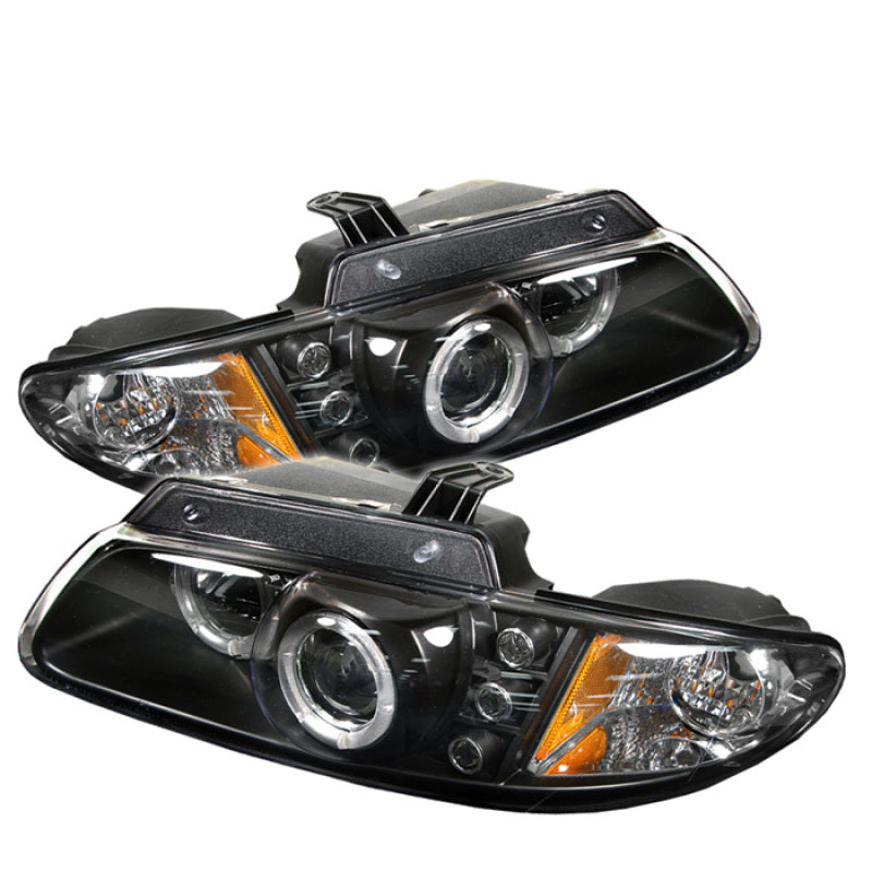 Phares de projecteur Spyder Dodge Caravan/Grand Caravan 96-00 LED Halo LED- Blk PRO-YD-DC96-BK