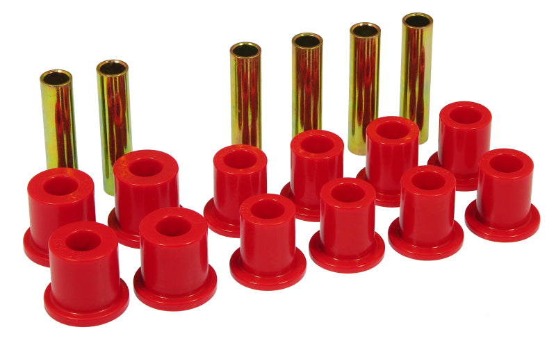 Bagues de ressort et de manille avant Prothane 73-77 pour Ford F250 4 roues motrices - Rouge