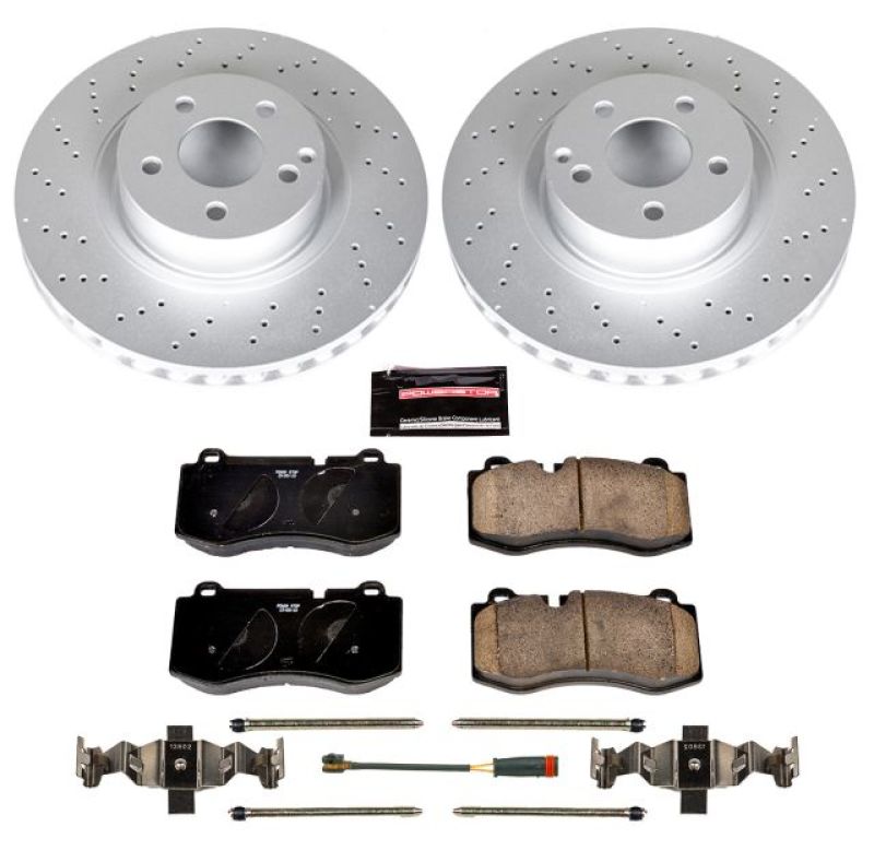 Power Stop 07-08 Mercedes-Benz CL550 Front Z23 Evolution Sport Coated Brake Kit