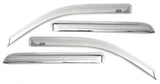 Déflecteurs de vitres avant et arrière AVS 09-17 Chevy Traverse Ventvisor à montage extérieur 4 pièces - Chrome