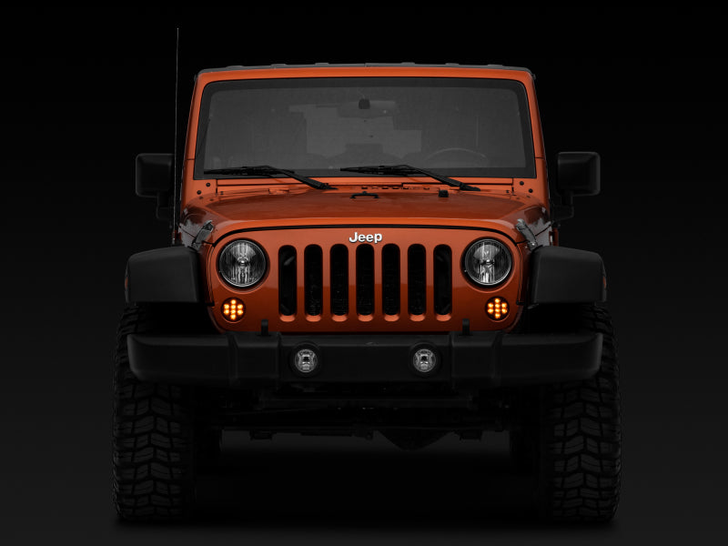 Clignotants avant à LED Raxiom 07-18 Jeep Wrangler JK Axial Series (fumés)