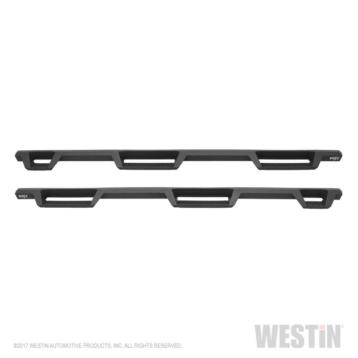 Marchepieds Nerf Westin 99-16 Ford F-250/350/450/550 CC (6,75 pieds) HDX de roue à roue - Texte noir