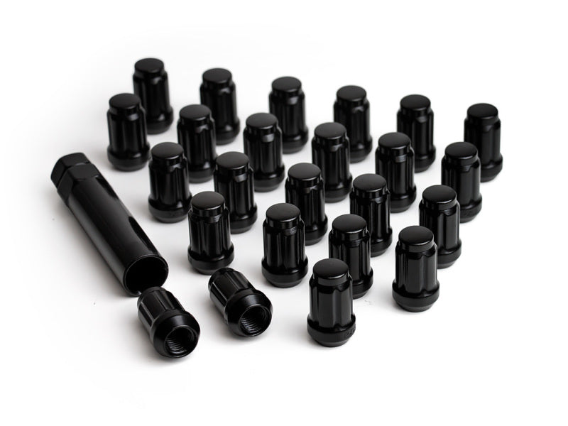 ICON Alloys Lug Nut Kit Black - 12x1.5 - 24 Lug Nuts w/ Key