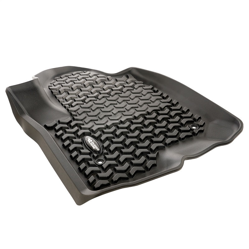 Revêtement de plancher avant Rugged Ridge noir pour Chevy Silverado Crew 2020