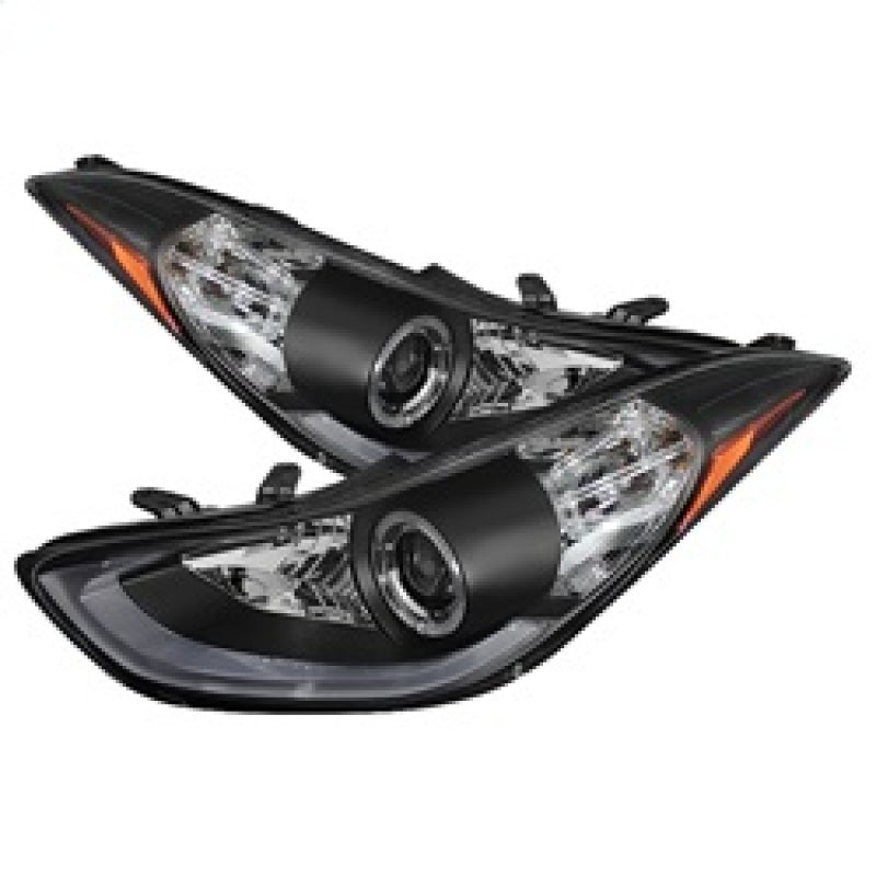 Phares de projecteur Spyder Hyundai Elantra 11-13 LED Halo DRL Blk PRO-YD-HYELAN11-DRL-BK