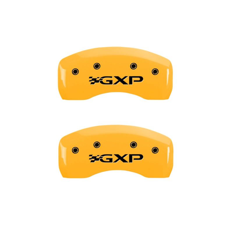 MGP 4 Caliper Covers Engraved Front Pontiac Rear Gxp Yellow Finish Blk Char 2005 Pontiac Bonneville