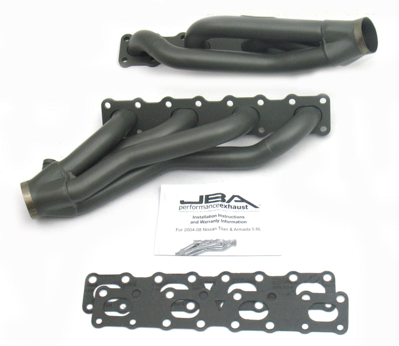 JBA 04-15 Nissan 5.6L VK56DE Oval Port 1-5/8in Primary Ti Ctd Cat4Ward Header