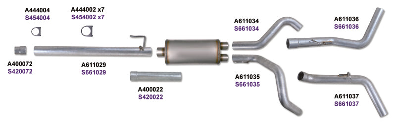 KIT Diamond Eye 3 pouces CB DOUBLE GAZ AL FORD 5.4L F150 04-08