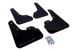 Bavette garde-boue noire UR Rally Armor 10-13 Mazda3/Speed3 avec logo gris
