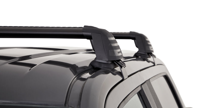 Barres de toit affleurantes à 2 barres Rhino-Rack 04-08 pour Ford F150 Supercrew Vortex ROC25 - Noir