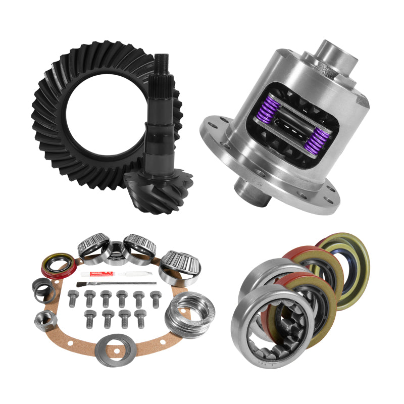 Yukon 7.5in/7.625in GM 3.73 Rear Ring & Pinion Install Kit 28 Spline Positraction Axle Bearings