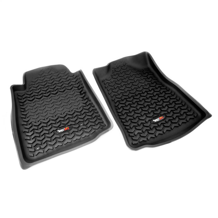 Revêtement de plancher avant Rugged Ridge noir pour Toyota Tacoma 2005-2011 Standard / Access / Double Cab