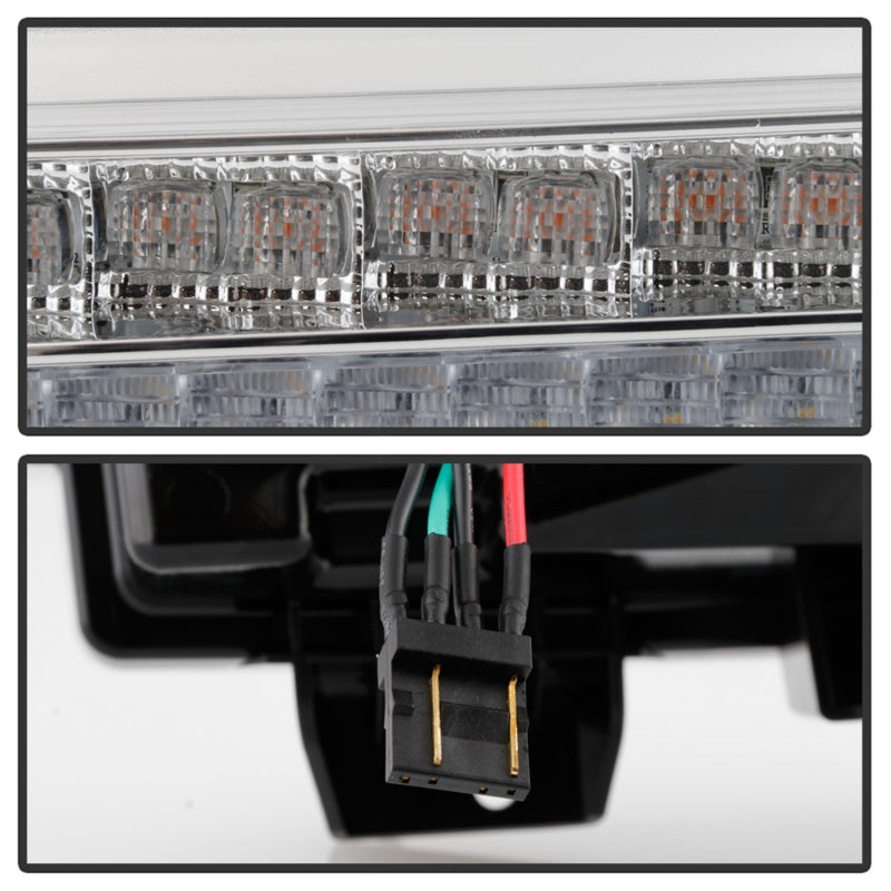 Feux de pare-chocs avant à LED pour Jeep Wrangler Spyder 2018-2019 (modèle halogène uniquement) - Signal séquentiel - Chrome