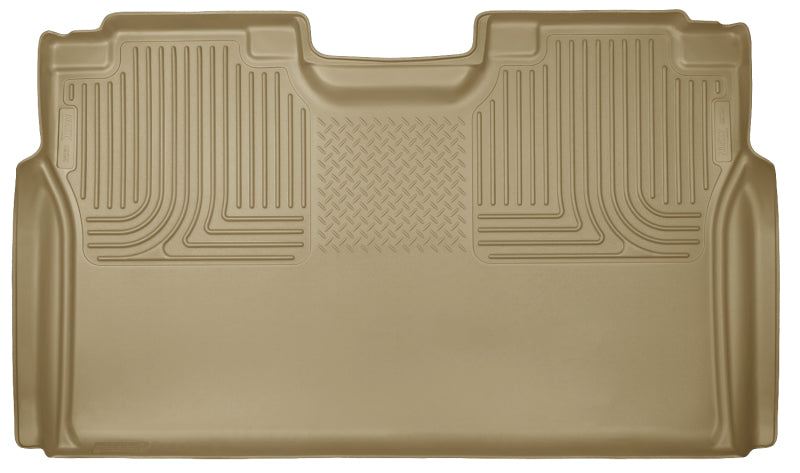 Revêtement de sol pour 2e siège Husky Liners 15 Ford F-150 SuperCrew Cab WeatherBeater Tan