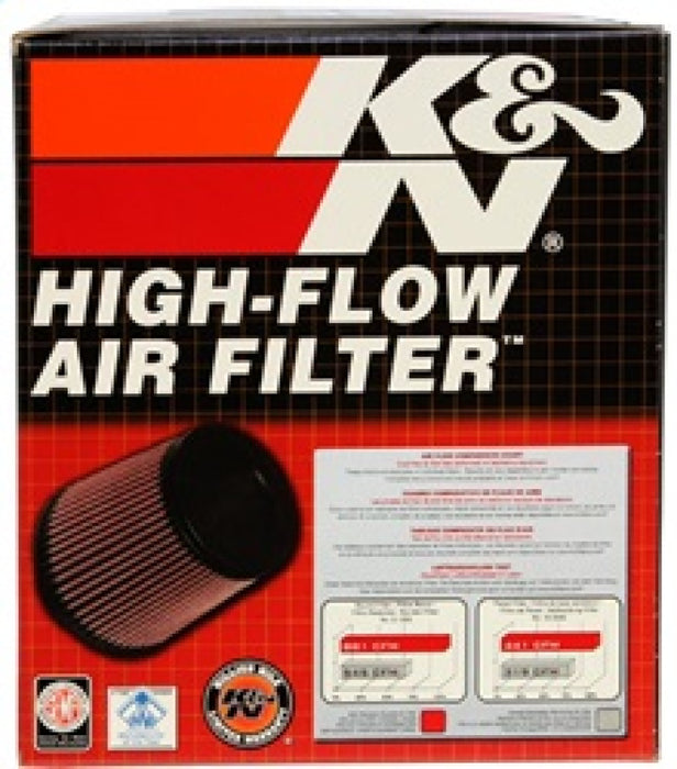 Filtre en caoutchouc universel K&amp;N Filter Bride de 2 3/4 pouces Base de 6 pouces Dessus de 5 pouces Hauteur de 5 1/2 pouces