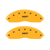 MGP 4 Caliper Covers Engraved Front & Rear MGP Yellow Finish Black Char 1998 Ford Expedition